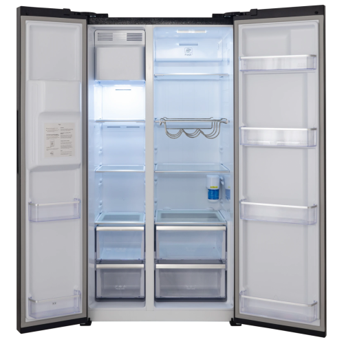 Холодильник с морозильником HIBERG RFS-650DX NFB inverter
