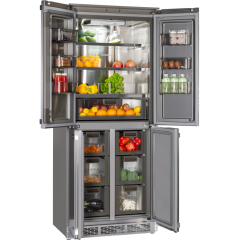 Холодильник с морозильником HIBERG i-RFQB 550 NFG