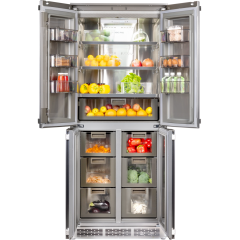 Холодильник с морозильником HIBERG i-RFQB 550 NFG