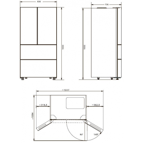 Холодильник Kuppersberg RFFI 184 X