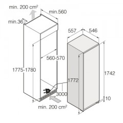 Однокамерный холодильник Asko RBR576DNC1