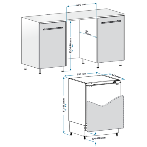 Холодильник с морозильником Jacky's JR FW318MN2