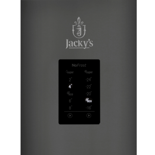 Холодильник с морозильником Jacky's JR FD568NF