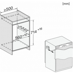 Встраиваемый морозильник Miele FNS 7040 D