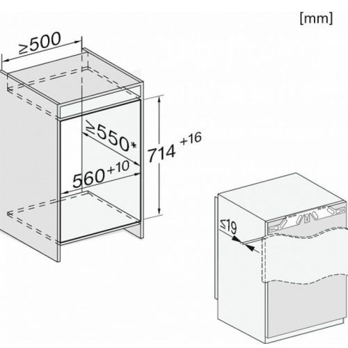 Встраиваемый морозильник Miele FNS 7040 D