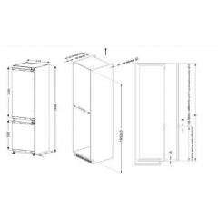 Холодильник с морозильником Candy CBCH9315AFM