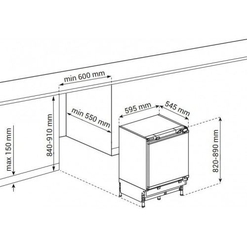 Однокамерный холодильник Indesit IBUD 109