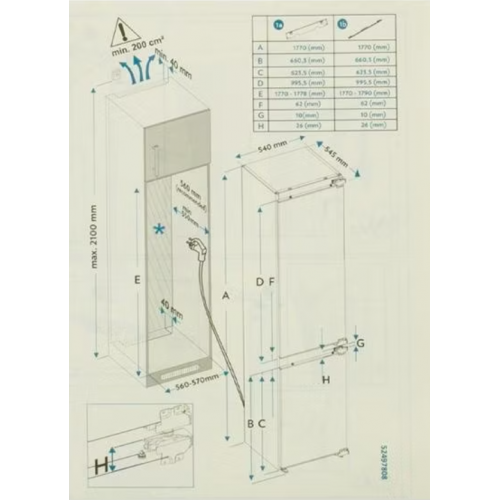 Холодильник с морозильником Schaub Lorenz SLU E235B7