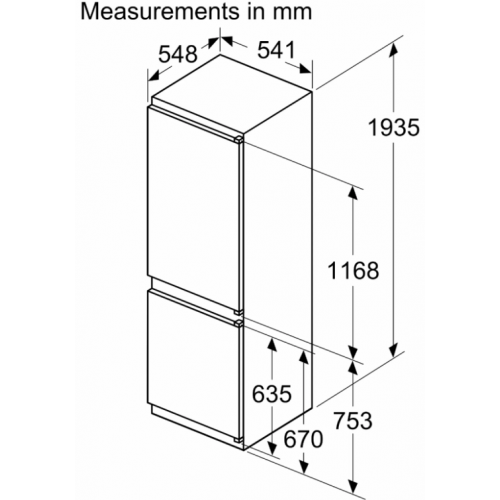 Холодильник с морозильником NEFF KI7961SE0