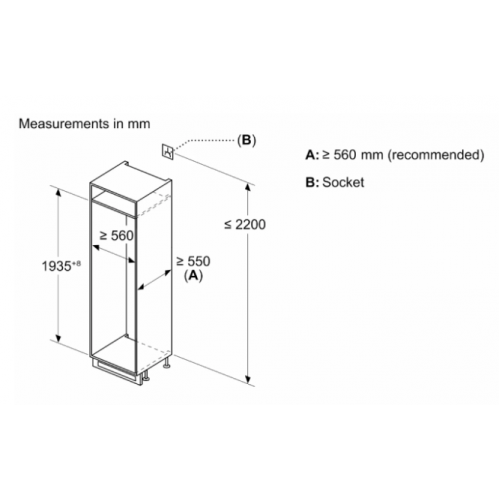 Холодильник с морозильником NEFF KI7961SE0