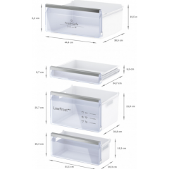 Холодильник с морозильником NEFF KI5862SE0S