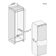 Встраиваемый холодильник Miele K 7777 C