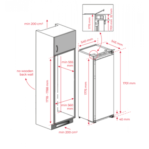 Холодильный шкаф Teka RSL 73360 FI