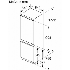 Холодильник с морозильником NEFF KI7861SE0