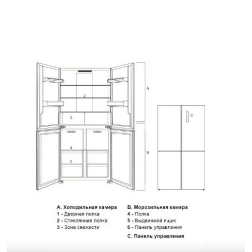 Холодильник LEX LCD450GlGID