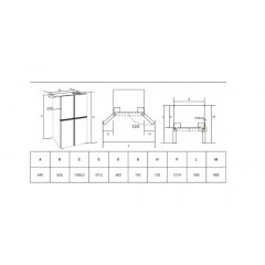 Многодверный холодильник HIBERG RFQ-600DX NFGС