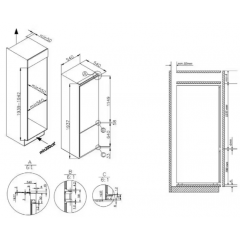 Холодильник с морозильником Hansa BK2815.0N