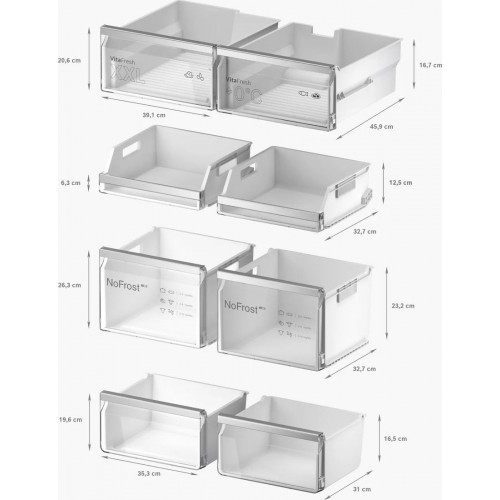 Четырёхдверный холодильник Bosch Serie 6 KFI96AXEA