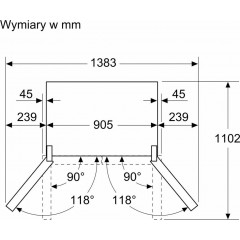 Четырёхдверный холодильник Bosch Serie 6 KFI96AXEA