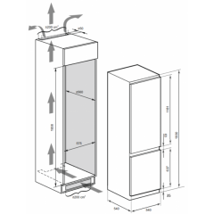 Холодильник с морозильником Kaiser EKK 60193