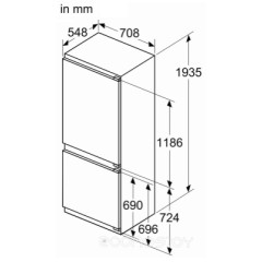 Холодильник с морозильником NEFF KB7966DD0