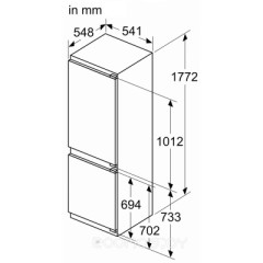 Холодильник с морозильником NEFF KI7862FE0