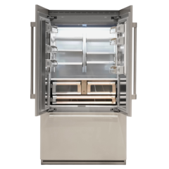 Холодильник типа французская дверь Fhiaba RS120FDSTID French Door + генератор для льда и диспенсер для воды