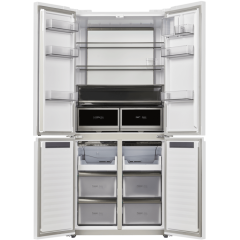 Четырёхдверный холодильник Maunfeld MFF190NFDGN Matt Inverter