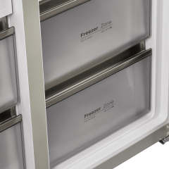 Четырёхдверный холодильник Maunfeld MFF190NFDPW Matt Inverter