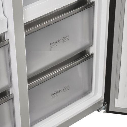 Четырёхдверный холодильник Maunfeld MFF190NFDBG Matt Inverter