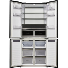 Четырёхдверный холодильник Maunfeld MFF190NFDBG Matt Inverter