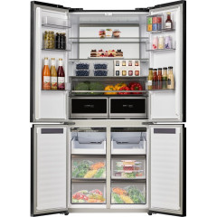 Четырёхдверный холодильник Maunfeld MFF190NFDBG Matt Inverter