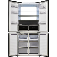 Четырёхдверный холодильник Maunfeld MFF190NFDB Matt Inverter