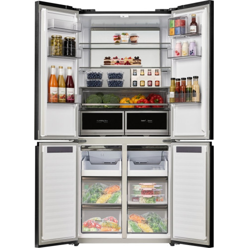 Четырёхдверный холодильник Maunfeld MFF190NFDB Matt Inverter