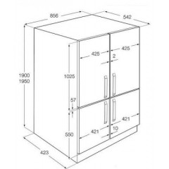 Многодверный холодильник Zanussi ZBB 47460 DA