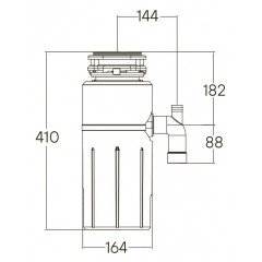 Измельчитель пищевых отходов Paulmark Intenso Pro-1000