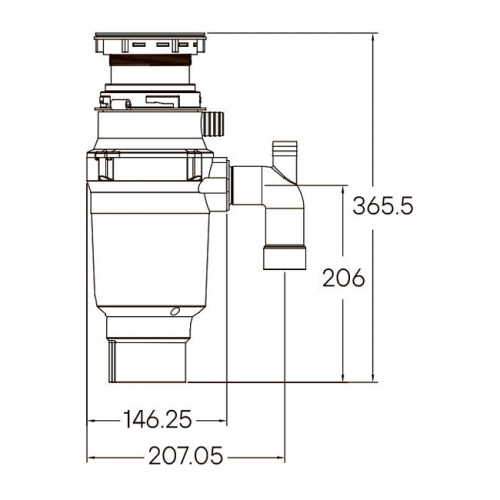 Измельчитель пищевых отходов Paulmark Intenso Standart