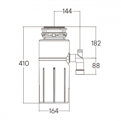 Измельчитель пищевых отходов Paulmark Intenso-800