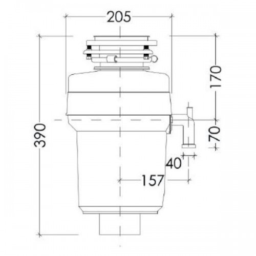 Измельчитель пищевых отходов Kuppersberg WS 550 B