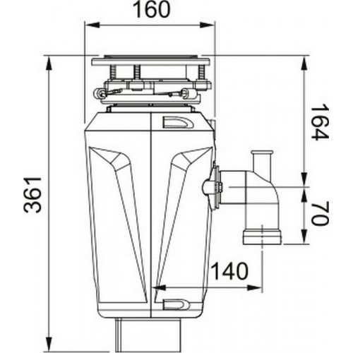 Измельчитель пищевых отходов Franke Slim 50 134.0715.098