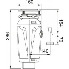 Измельчитель пищевых отходов Franke Slim 75 134.0715.096