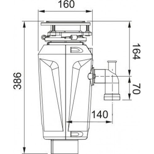 Измельчитель пищевых отходов Franke Slim 75 134.0715.096
