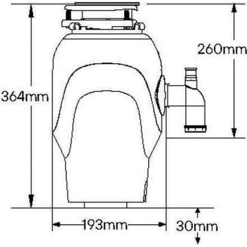 Измельчитель пищевых отходов Paulmark Fission 1000