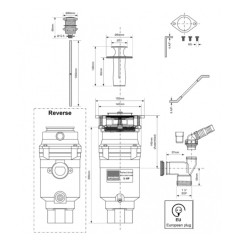 Измельчитель пищевых отходов McAlpine WDU-1ASEU-CARB