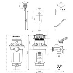 Измельчитель пищевых отходов McAlpine WDU-4ASEU-CARB