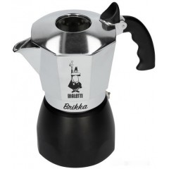 Гейзерная кофеварка Bialetti Brikka 2020 (4 порции, черный)