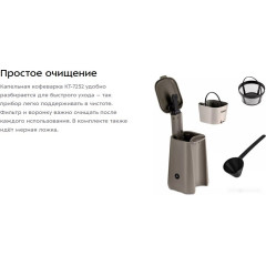 Капельная кофеварка Kitfort KT-7252-1