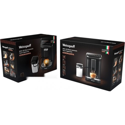 Кофемашина Weissgauff WCM-325 Black Automatic Touch Cappuccino