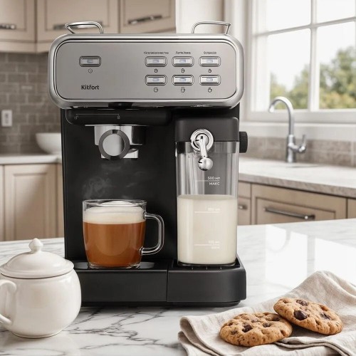 Рожковая кофеварка Kitfort KT-7563