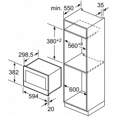 Микроволновая печь Bosch Serie 8 BFL834GC1
